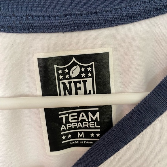 Patriots Ultra Game NFL Mens Raglan Baseball 3/4 Long Sleeve T-Shirt sz Mens Med - Picture 2 of 4